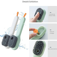 Multifunctional Scrubbing Brush with Liquid / Soap Dispenser, Cleaning Brush with Liquid / Soap Dispenser, Shoe Brush for Cleaning, Cloth Cleaning Brush with Handle Liquid Shoe Brush For Shoe Clothes (1 Pc) - Justgrabit Inc.