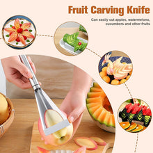 Stainless Steel Fruit Carving Knife - V Shape Channel Knife Tool (1 Pc) - justgrabit.in | Just Grab It