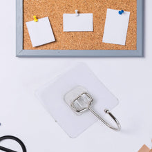 Transparent Large Stainless Steel Self Adhesive Wall Hooks (1 Pc) - justgrabit.in | Just Grab It