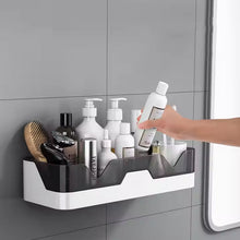 Wall Mounted Adhesive Bathroom Shower Caddy / Shelf / Plastic (1 Pc) - justgrabit.in | Just Grab It