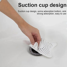 White Silicone Star Shaped Sink Filter Bathroom Hair Catcher Drain Strainers Basin - justgrabit.in | Just Grab It