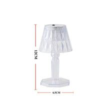 2in1 Transparent Mini Crystal Table Lamp with Reflection Light - justgrabit.in | Just Grab It