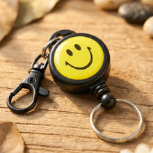 Smiley Face Retractable Keychain (1 Pc) - justgrabit.in | Just Grab It