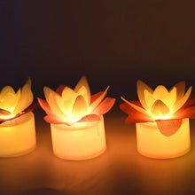 Decoration Candles/Led Diwali Decor Lotus Flower Candle, Diwali (5 Pc) - justgrabit.in | Just Grab It