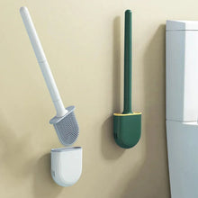 Silicone Toilet Brush with Holder Stand for Bathroom Cleaning - justgrabit.in | Just Grab It