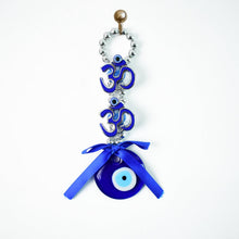 Decorative Double OM Symbol Evil Eye Hanging (1 Pc) - justgrabit.in | Just Grab It