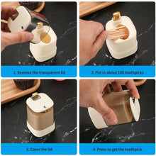 Toothpick Holder Dispensers, Automatic Toothpicks Container, Toothpicks Storage Dispensers Box, for Home Living room Kitchen Restaurant (1 Pc) - Justgrabit Inc.