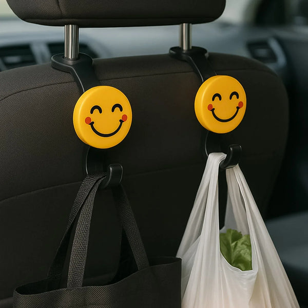 Universal Car Seat Headrest Hooks (2 Pc Set) - Justgrabit Inc.
