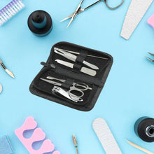 6 - Piece Nail Clippers Kit with Travel Case: Professional Manicure Set, Stainless Steel - Justgrabit Inc.