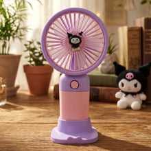 Cute USB Rechargeable Mini Desktop Fan with Stand for Office & Home - justgrabit.in | Just Grab It