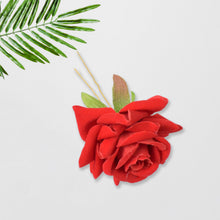 Hair Clip Red Rose Bridal Hair Pins Rose (12 Pcs Set / Red Color Only) - justgrabit.in | Just Grab It