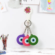 Evil Eye Rubber / Silicone Keychain (1 Pc / Mix Color) - justgrabit.in | Just Grab It