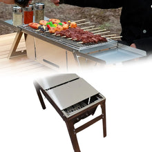 Portable BBQ / Barbecue Grill Stainless Steel Folding Charcoal Grill (1 Set / Net Weight : 2207 GM) - justgrabit.in | Just Grab It
