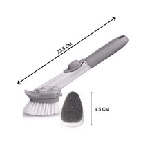 2 - in - 1 Dishwashing Brush, Long Handle Wash Pot Brush Washing Dish - Justgrabit Inc.