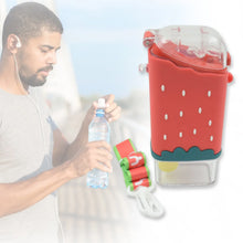 Portable Cute Water Bottle for Kids, Unique Ice Cream Shape water cup, sicle Shaped Plastic Kettle with Straw, Adjustable Shoulder Strap, BPA free, Leakproof (300 ML) - Justgrabit Inc.