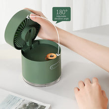 Mini Desktop Cooling Fan with Humidifier Spray - justgrabit.in | Just Grab It