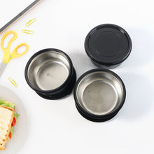 Insulated Stainless Steel Tiffin Lunch Box Set with Carry Bag (1 Set) - justgrabit.in | Just Grab It