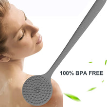 Silicone Back Scrubber Brush with Long Handle (1 Pc) - justgrabit.in | Just Grab It