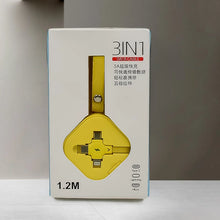3 in 1 Charger Cable, Retractable Type, Compatible with Smartphones (1 Pc) - justgrabit.in | Just Grab It