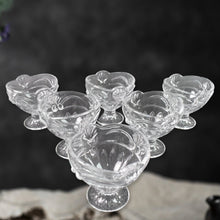 Glass Ice - Cream Cup Set, Home & Kitchen Serving or Dessert Cup (6 Pcs Set) - justgrabit.in | Just Grab It