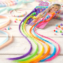 Colourful Braided Hair Extension Streaks for Girls & Kids (6 Pc) - justgrabit.in | Just Grab It