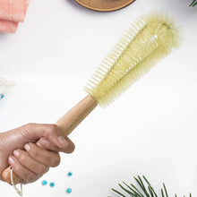 13 inch Bottle Brush, Bristle Brush with  Wood Handle, Washing Brush with Wooden Handle, Kitchen Cleaning Tool, Brushes for Dish, Tumbler, Teapot, Cup, Pan - Justgrabit Inc.