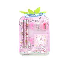 Kids' Stationery Kit: Wooden Pencils, Sharpener, Eraser, Diary (9 Pc Set) - Justgrabit Inc.