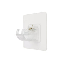 Self - Adhesive Transparent Wall Hook Holder Clip (1 Pc) - justgrabit.in | Just Grab It