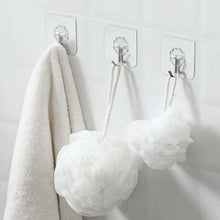 Self Adhesive Transparent Sticky Plastic & Stainless Steel Wall Hooks (10 Pcs Set) - justgrabit.in | Just Grab It