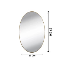 Oval Shape 3D Mirror Sticker (2 Pc Set) - Justgrabit Inc.