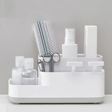 Plastic Multipurpose 5 Compartment Bathroom Desk Organizer Holder (1 Pc) - justgrabit.in | Just Grab It