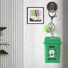 Trash Can Keychain Recycle Can Keyring Novelty Keychain Garbage Classification keyholder for and Adults - Justgrabit Inc.