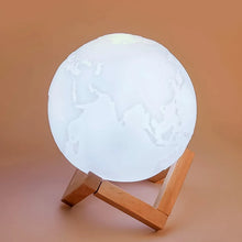 3D Moon Night Lamp with Stand (Color Box / White & Yellow Light / 1 Pc) - justgrabit.in | Just Grab It