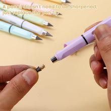 2In1 Everlasting Pencil Replaceable Head With Eraser (2 Pc / Mix Color) - justgrabit.in | Just Grab It