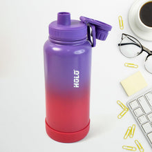 Two Tone Pink Stainless Steel Water Bottle | Copper Coated Vacuum Insulation (1000ml) - justgrabit.in | Just Grab It