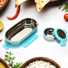 Ganesh Stainless Steel Lunch Box & Container Set of 2 - justgrabit.in | Just Grab It