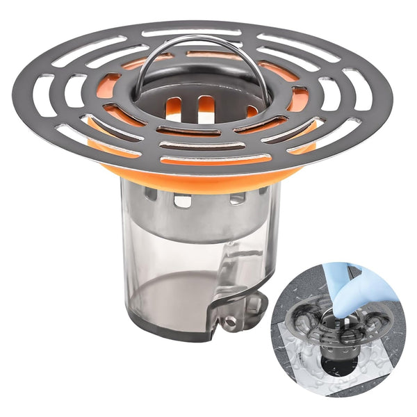 Shower Stopper, Anti - Odour Floor Drain Core with Filter Mesh (1 Pc) - justgrabit.in | Just Grab It