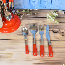 Luxury Cutlery Set for Dining Table Stainless Steel 26 - Piece Set With Stand (1 Set - justgrabit.in | Just Grab It