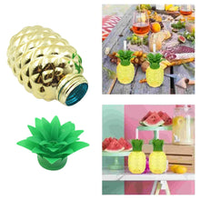Plastic Pineapple Cups with Straw (1 Pc) - Party Favors, Hawaiian, Beach - Justgrabit Inc.