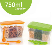 Plastic Square Storage Organiser Container (750ML Capacity) - Justgrabit Inc.