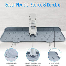 Silicone Sink Faucet Pad / Mat (1 Pc / 33x12 Cm) - justgrabit.in | Just Grab It