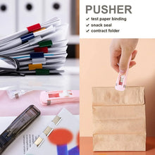 Portable Paper Clamp With 8 Pcs Clip Dispenser Handheld Paper Fast Clam (1 Set) - justgrabit.in | Just Grab It