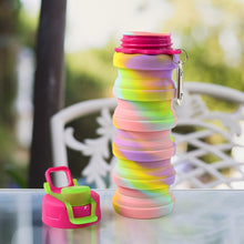 Colorful Collapsible Silicone Water Bottle (1 Pc) - justgrabit.in | Just Grab It