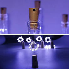 Wine Bottle Cork String Light | Multi LED / 2M Cable Length Copper Wire Battery Operated (White / 1 Pc) - justgrabit.in | Just Grab It