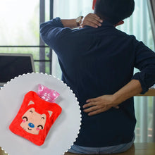 Pink Cat small Hot Water Bag with Cover for Pain Relief, Neck, Shoulder Pain and Hand, Feet Warmer, Menstrual Cramps. - Justgrabit Inc.