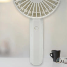 Mini Portable Rechargeable Fan – Lightweight & Easy to Carry (1 Pc | Battery Not Included) - Justgrabit Inc.