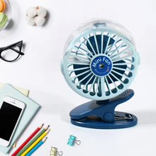Portable Clip - on Fan, Battery Operated, With Light & Spray, Small Yet Powerful USB Table Fan, 3 - Speed Quiet Rechargeable Mini Desk Fan, 360° Rotation, Personal Cooling Fan for Home, Office, Camping - Justgrabit Inc.