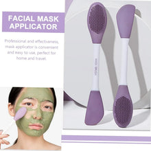 Double - Headed Silicone Mask Brush – Facial Cleansing & Mask Application Tool (1 Pc) - Justgrabit Inc.