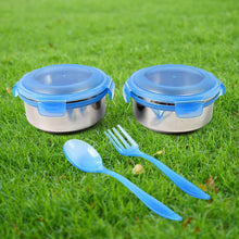 Bite Lunch Box, with Insulated Fabric Lunch Bag & Plastic Spoon, Fork - justgrabit.in | Just Grab It