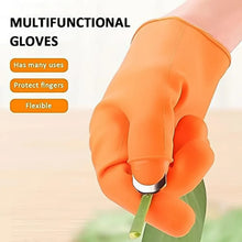 Gloves Silicone Thumb Knife Finger Protector Gears Cutting Vegetable Harvesting Knife - justgrabit.in | Just Grab It